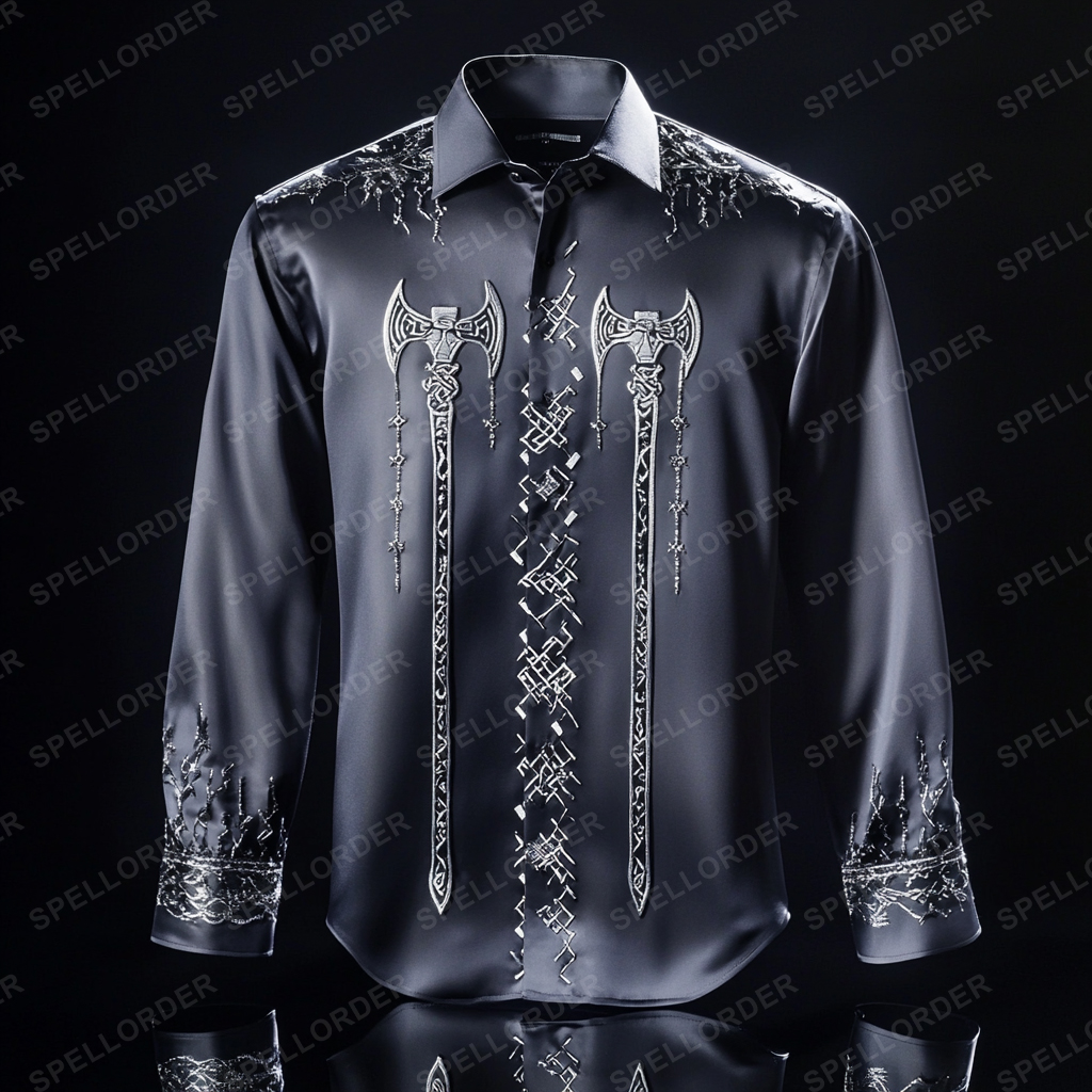 Luxury classic viking style outdoor vacation business casual long sleeve shirt