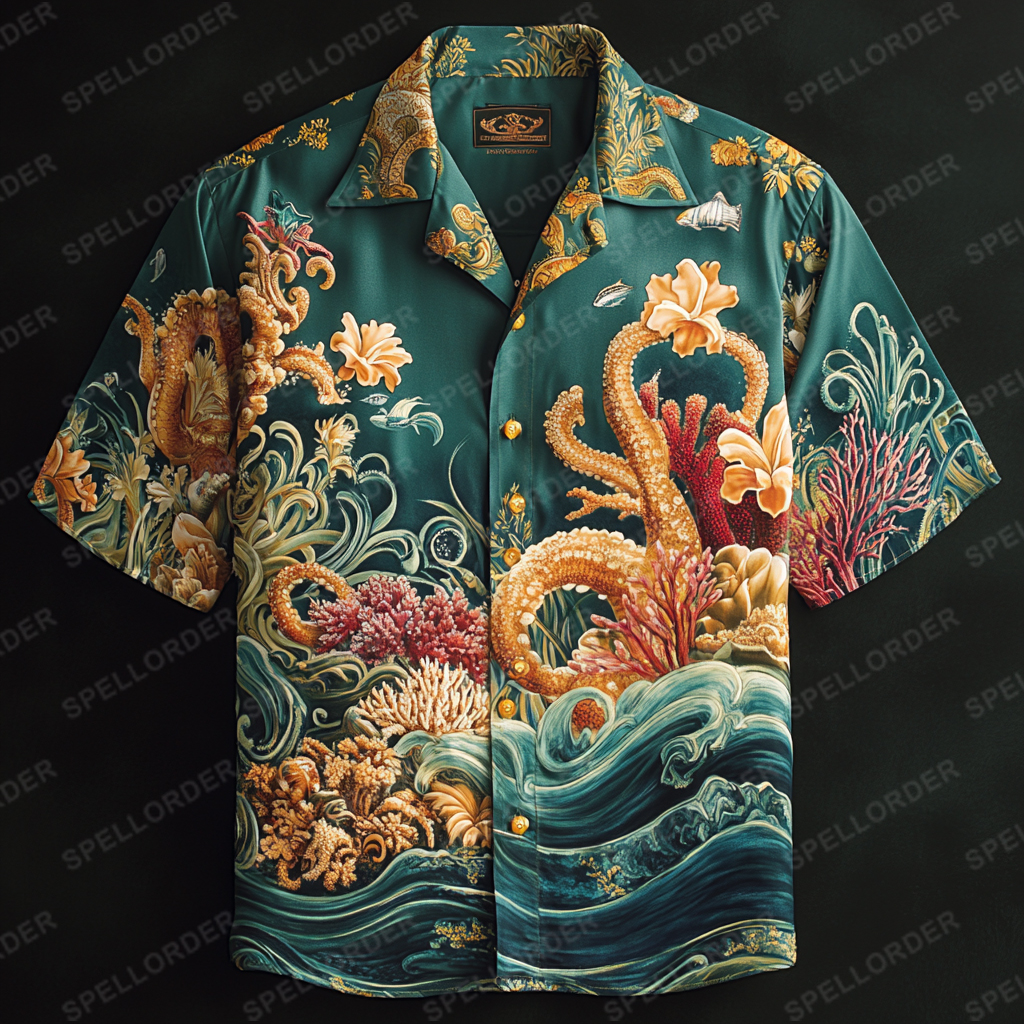 Supreme Comfort Luxe Soft Stretch Vacation Casual Hawaii Shirt 