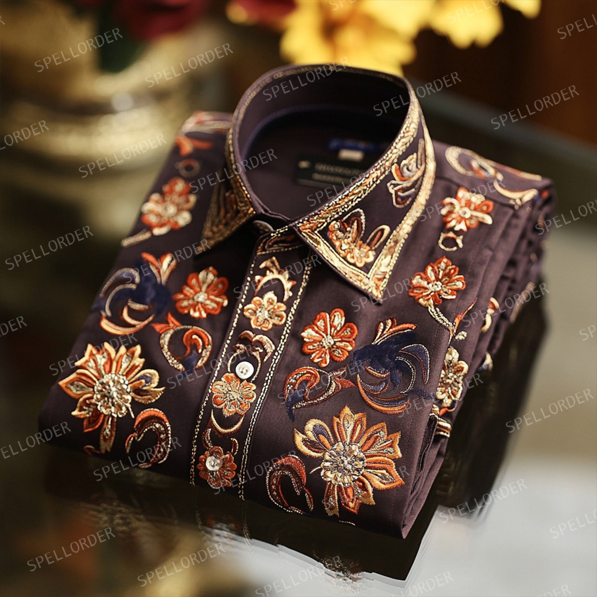 Western luxury exclusive design classic business vacation casual shirt