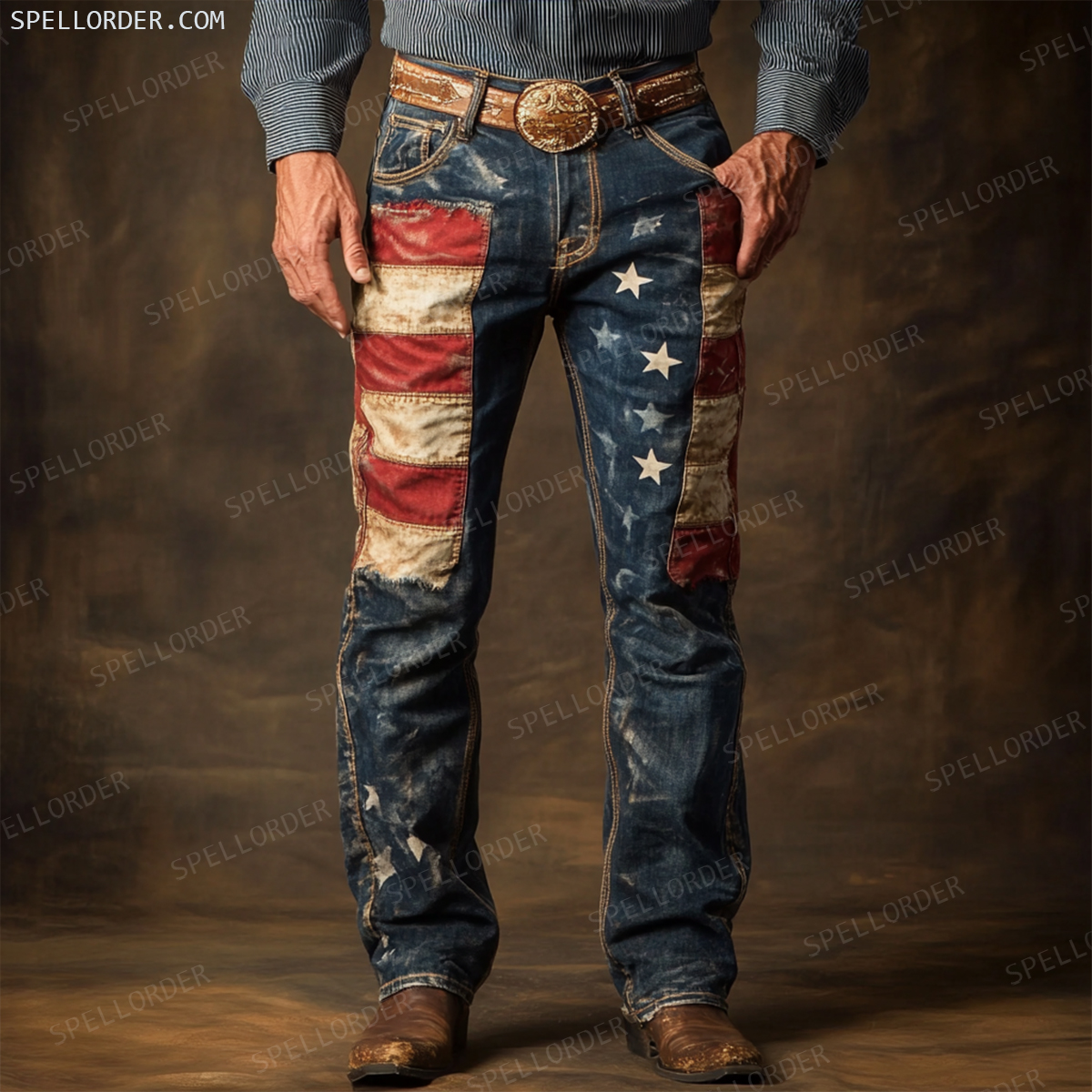 American western style jeans 