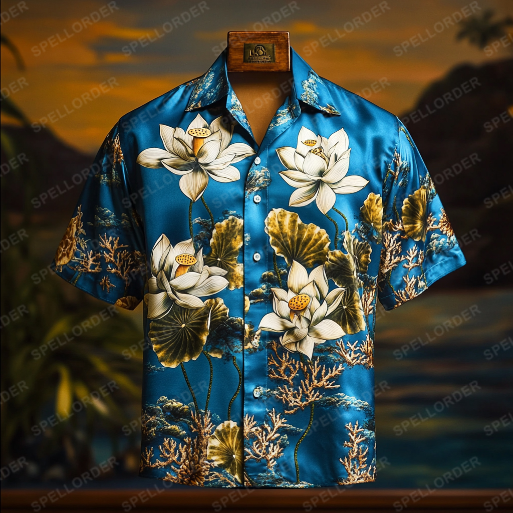 Supreme Comfort Luxe Soft Stretch Vacation Casual Hawaii Shirt 