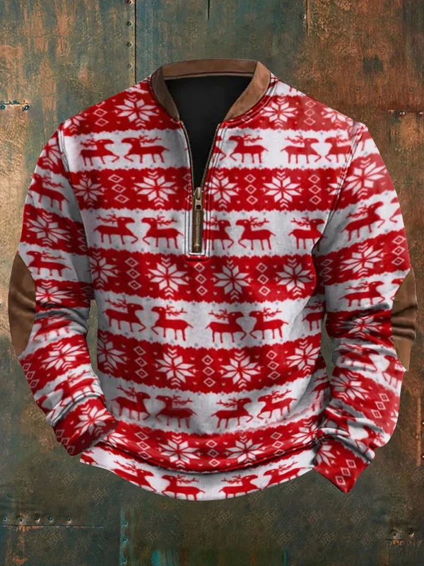 Men's Merry Christmas Printed Sweatshirt