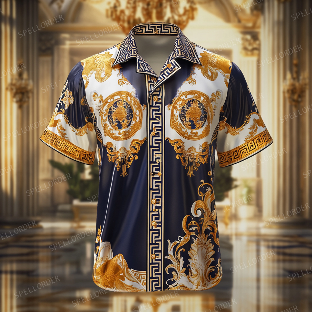 Perfect fit comfortable Luxury business party wedding banquet leisure vacation short sleeve shirt