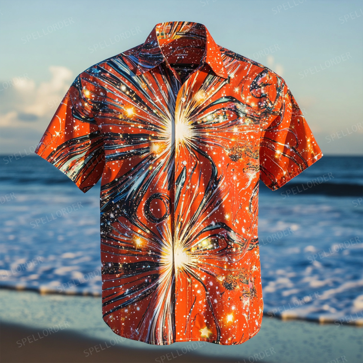 Classic aesthetic design men casual vacation cotton shirt