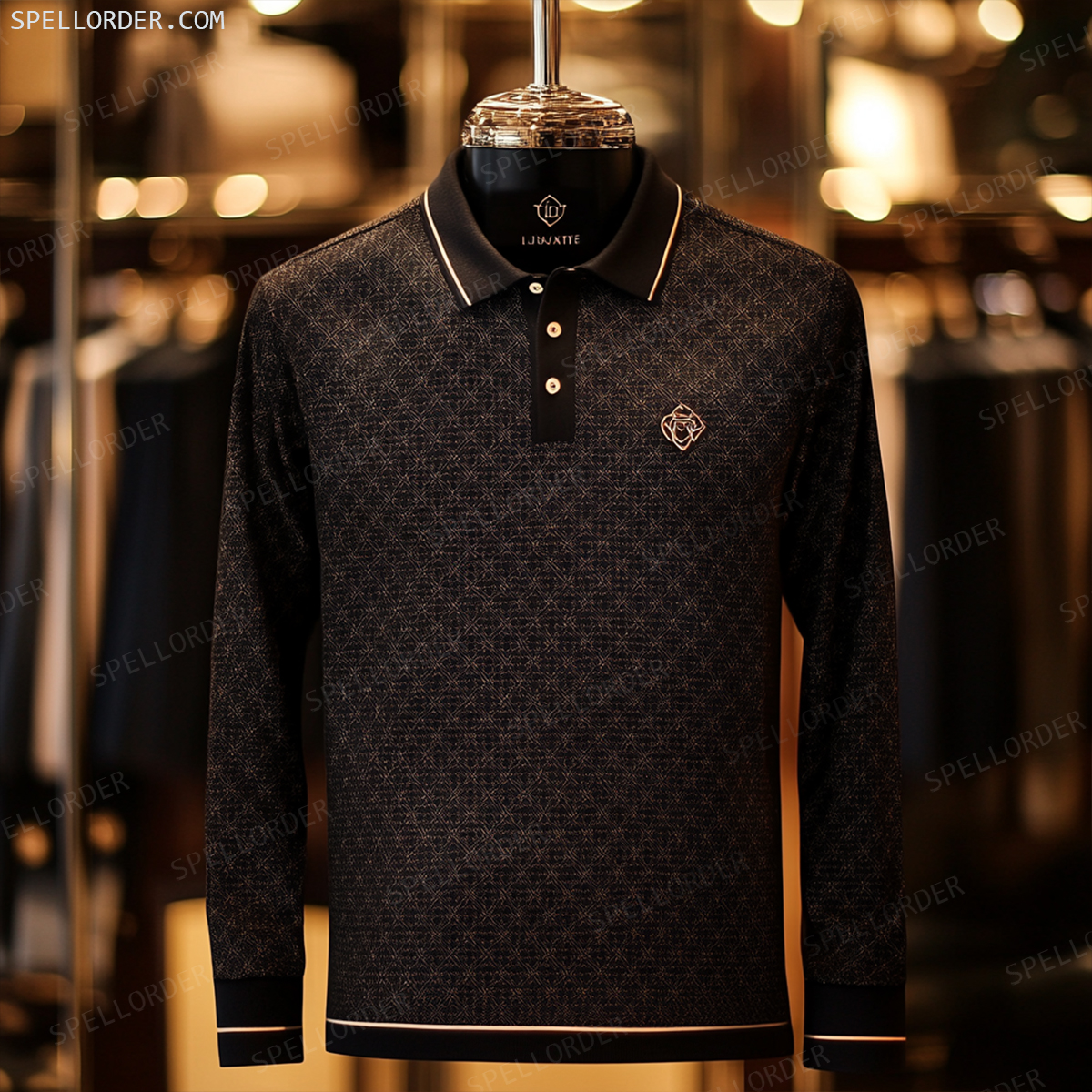 Classic comfortable business leisure vacation Long Sleeve Polo Shirts