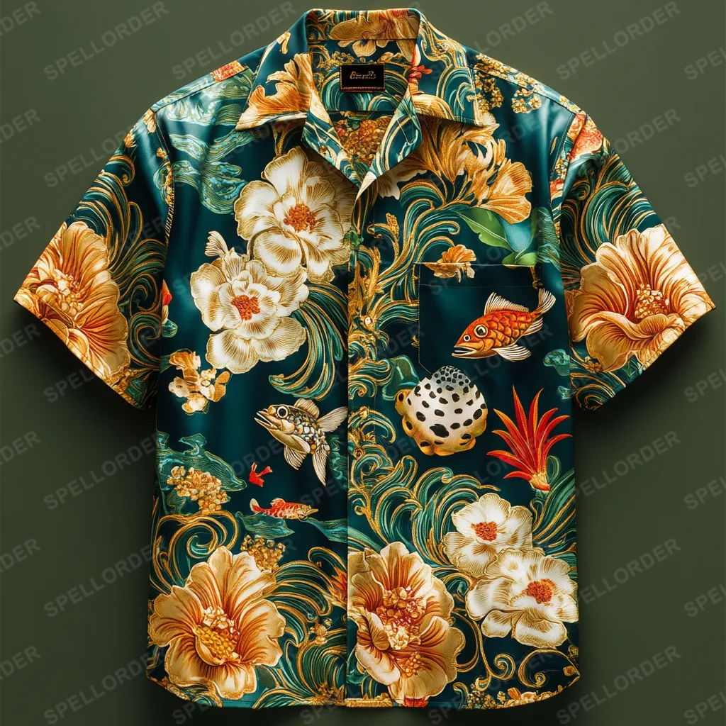 Supreme Comfort Luxe Soft Stretch Vacation Casual Hawaii Shirt 