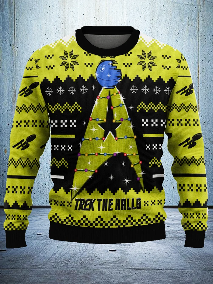 Fun Print Christmas Pullover Sweatshirt