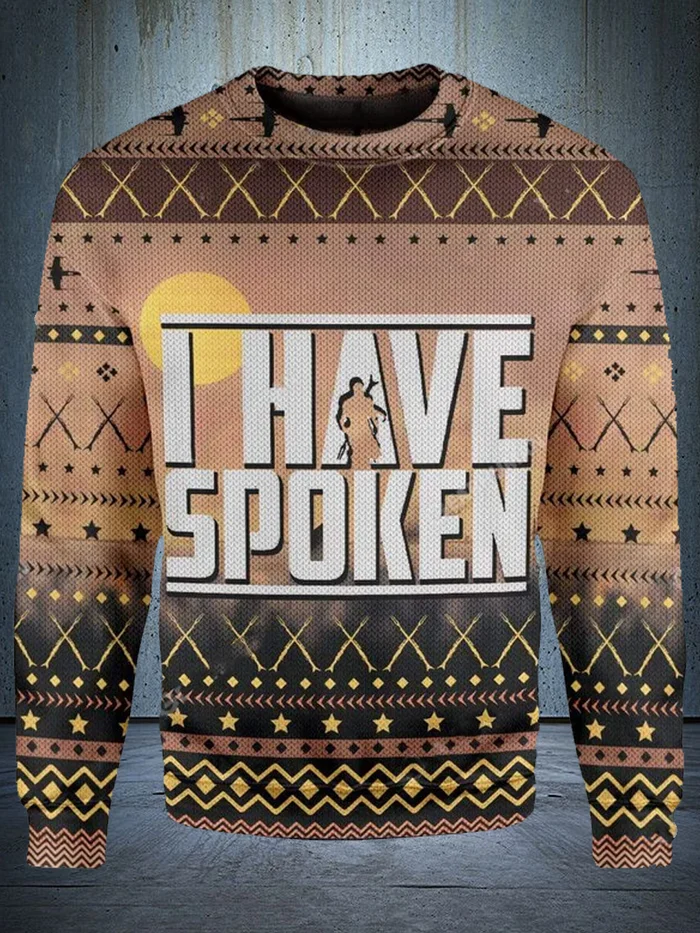 Fun Print Christmas Pullover Sweatshirt