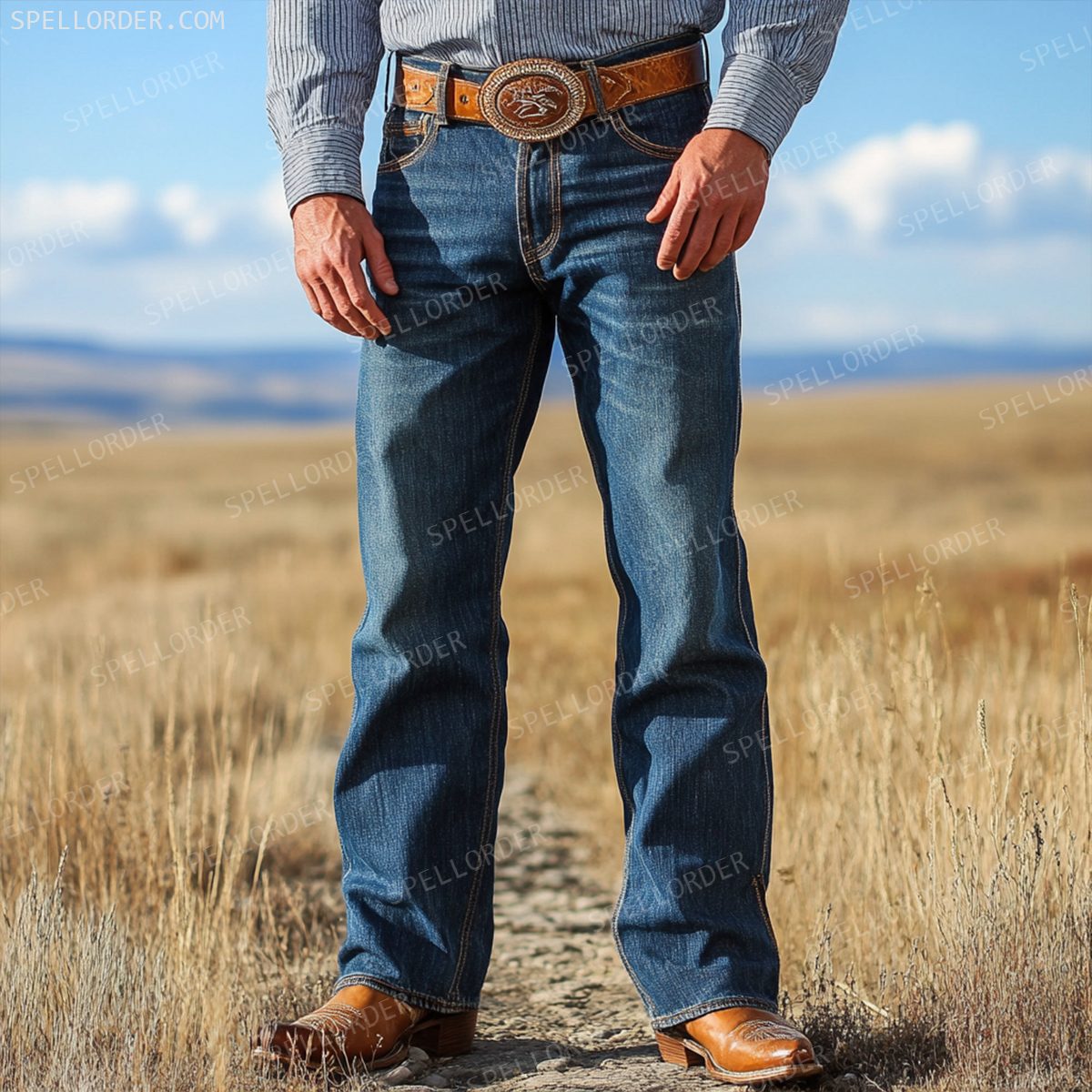 American western style jeans 