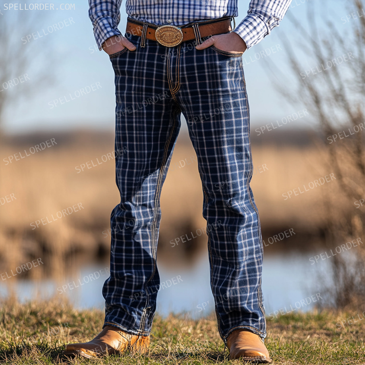 American western style jeans 