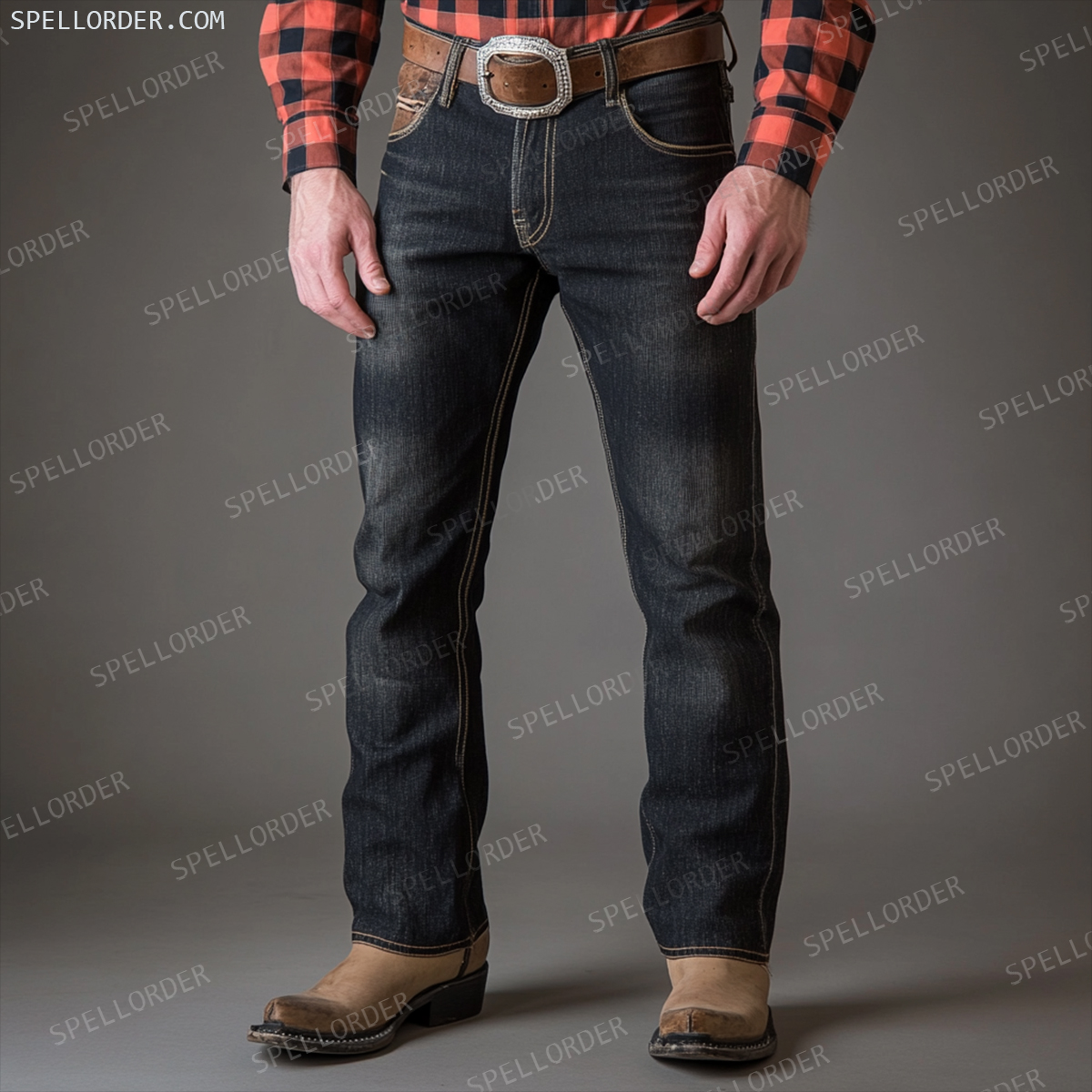 American western style jeans 