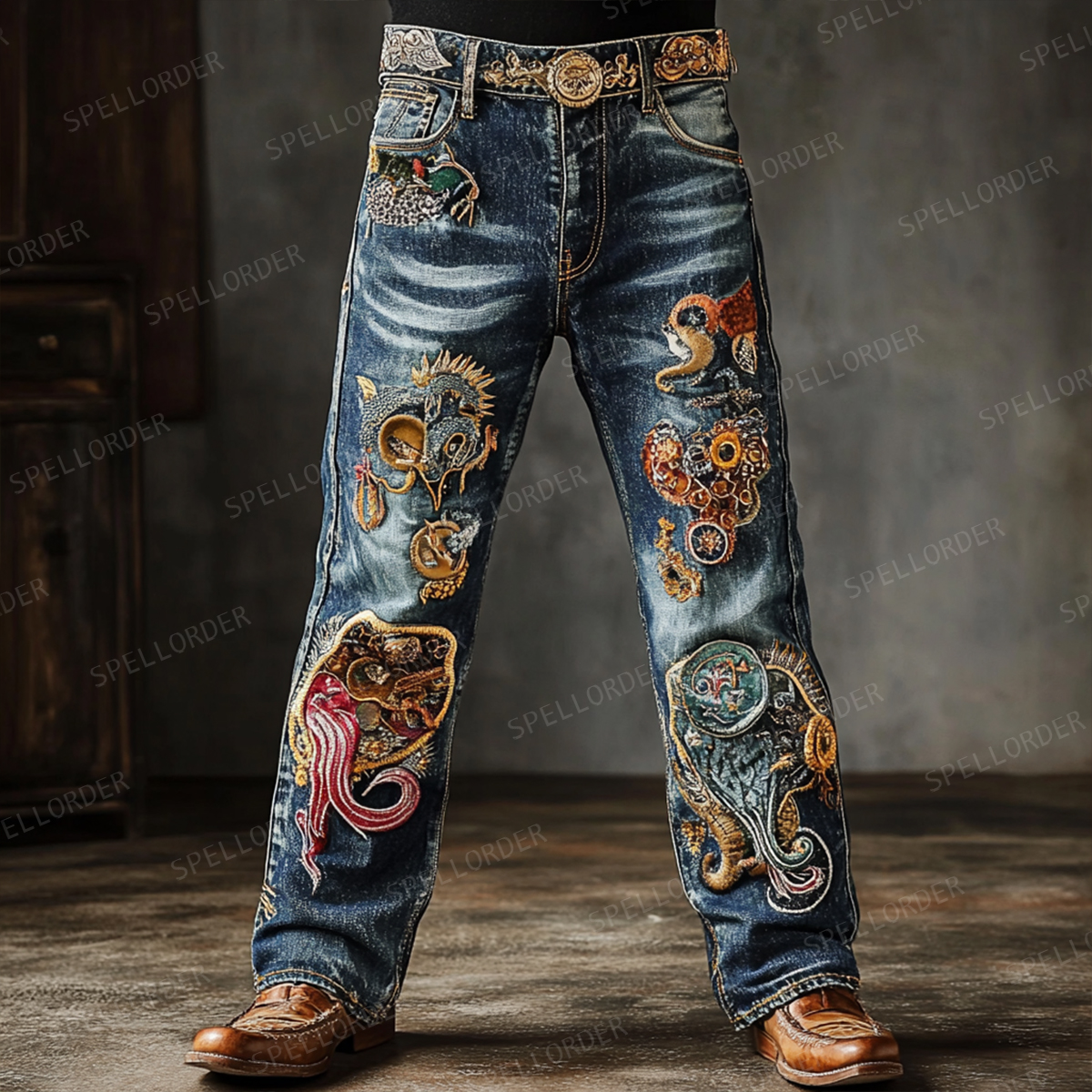 American western style jeans 