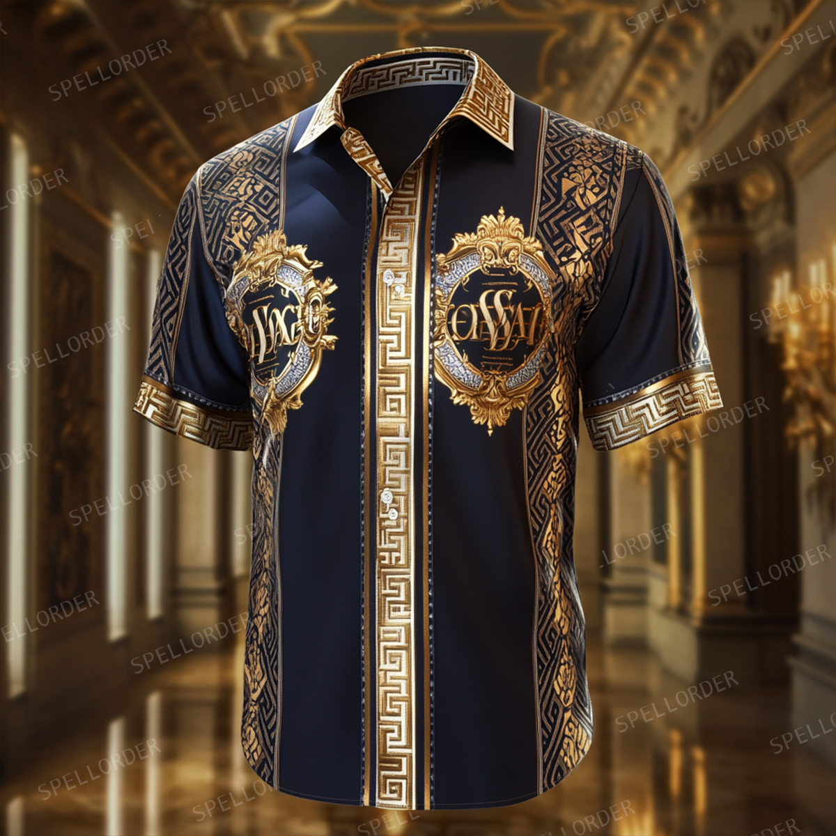 Perfect fit comfortable Luxury business party wedding banquet leisure vacation short sleeve shirt