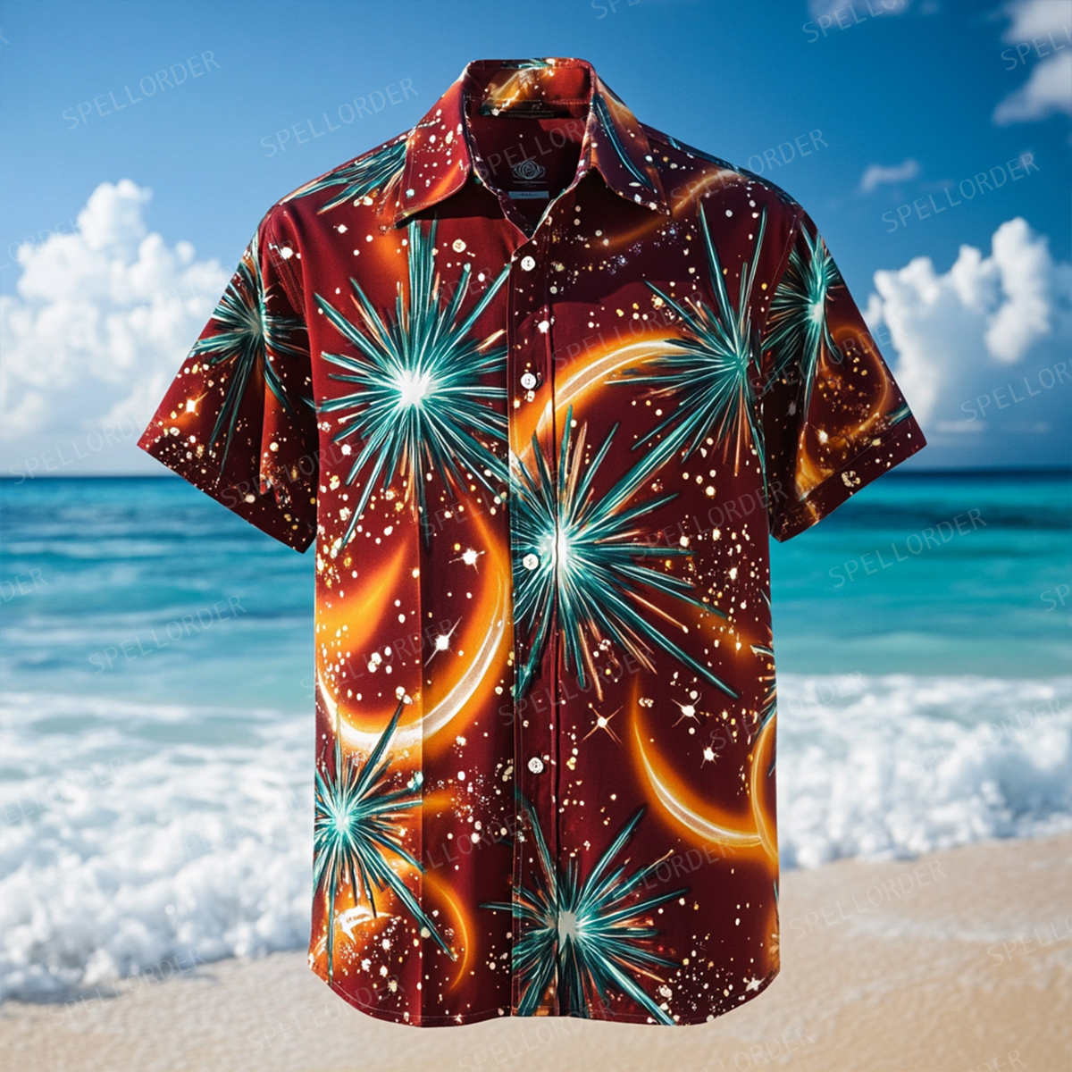 Classic aesthetic design men casual vacation cotton shirt