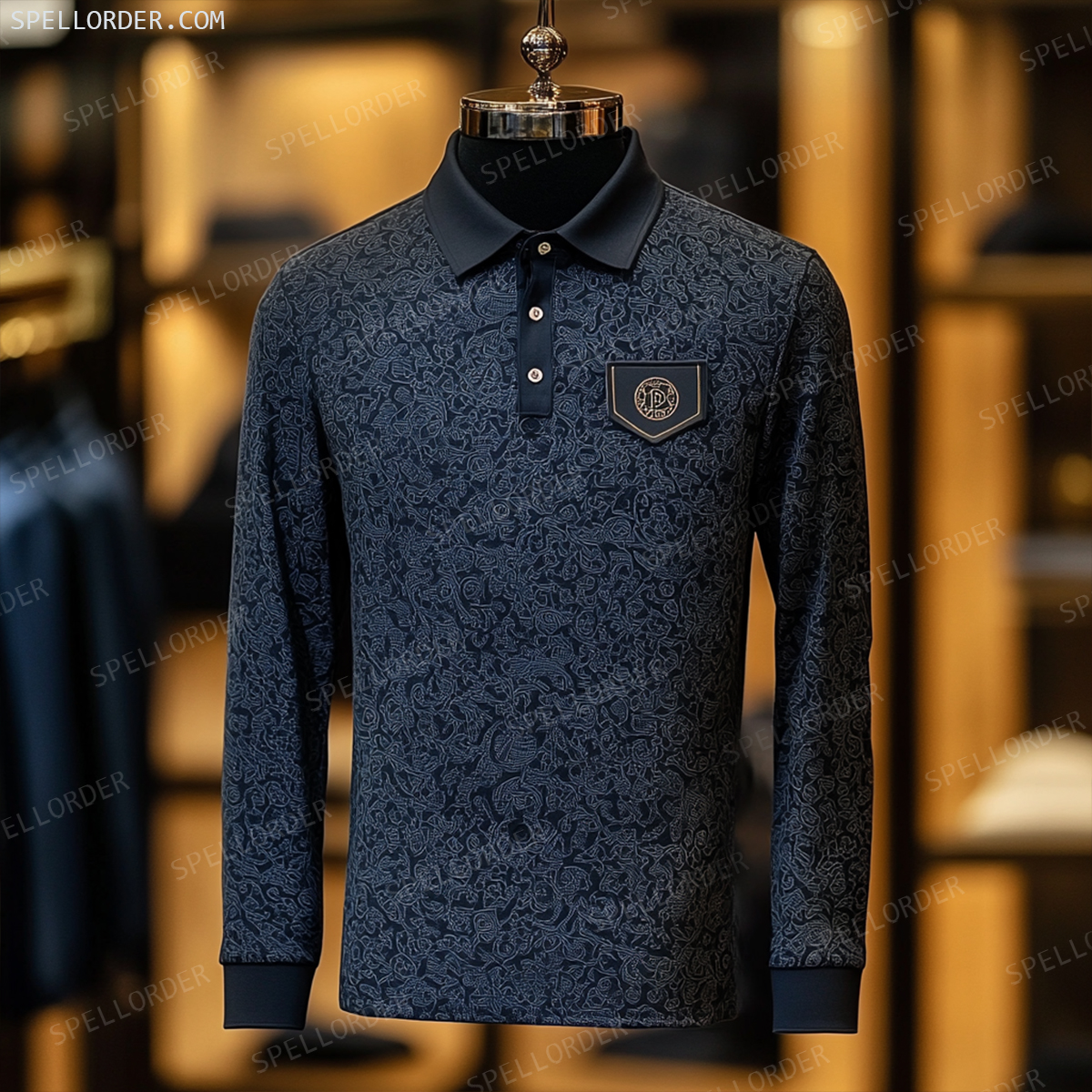 Classic comfortable business leisure vacation Long Sleeve Polo Shirts