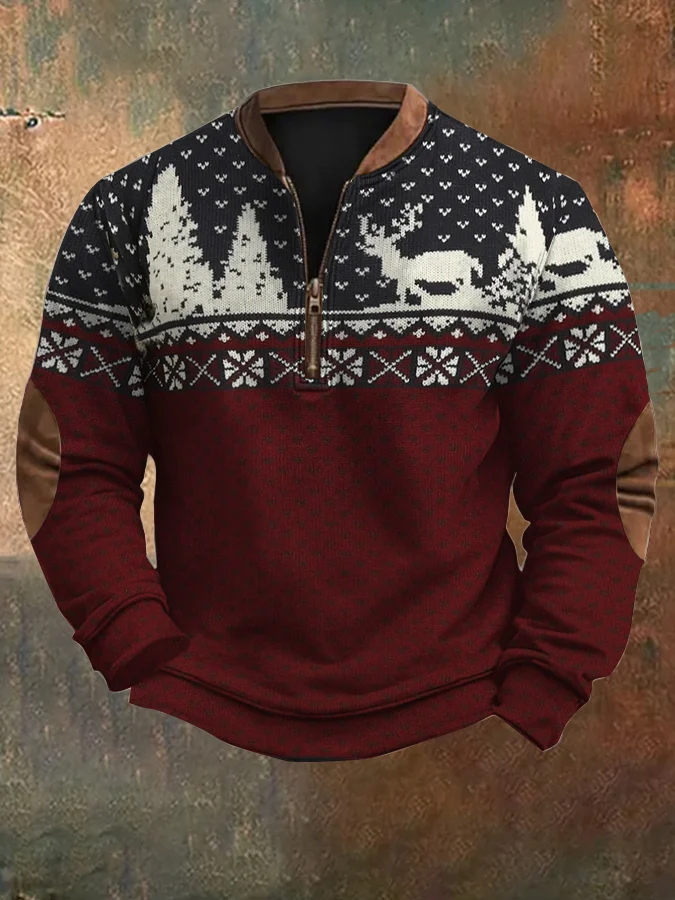 Men's Merry Christmas Printed Sweatshirt