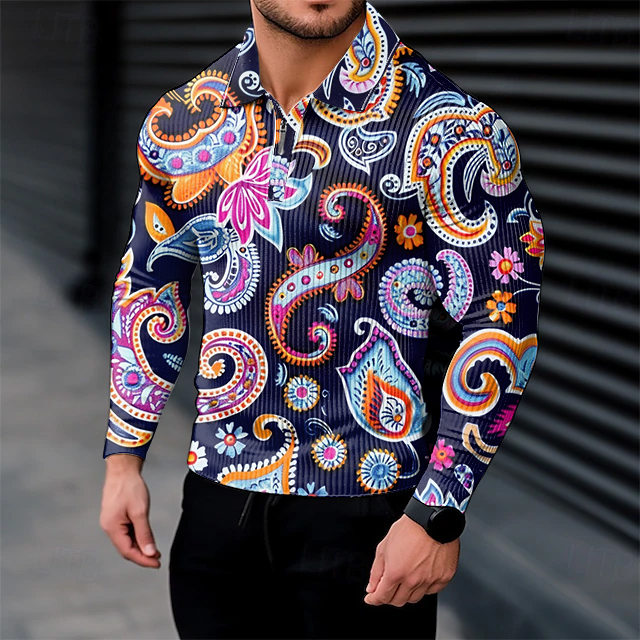 Perfect fit comfortable business leisure vacation Long Sleeve Polo Shirts