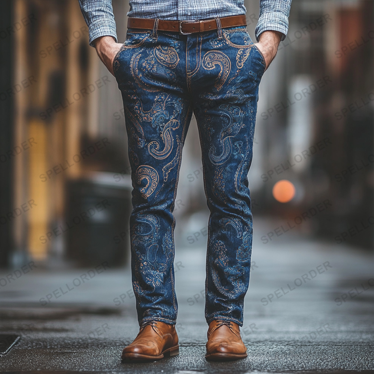 American western style jeans 