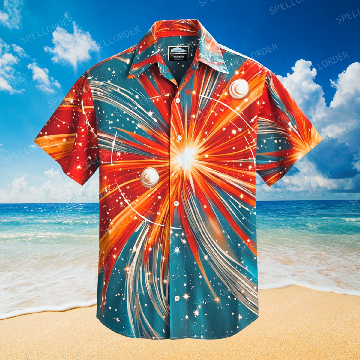 Classic aesthetic design men casual vacation cotton shirt