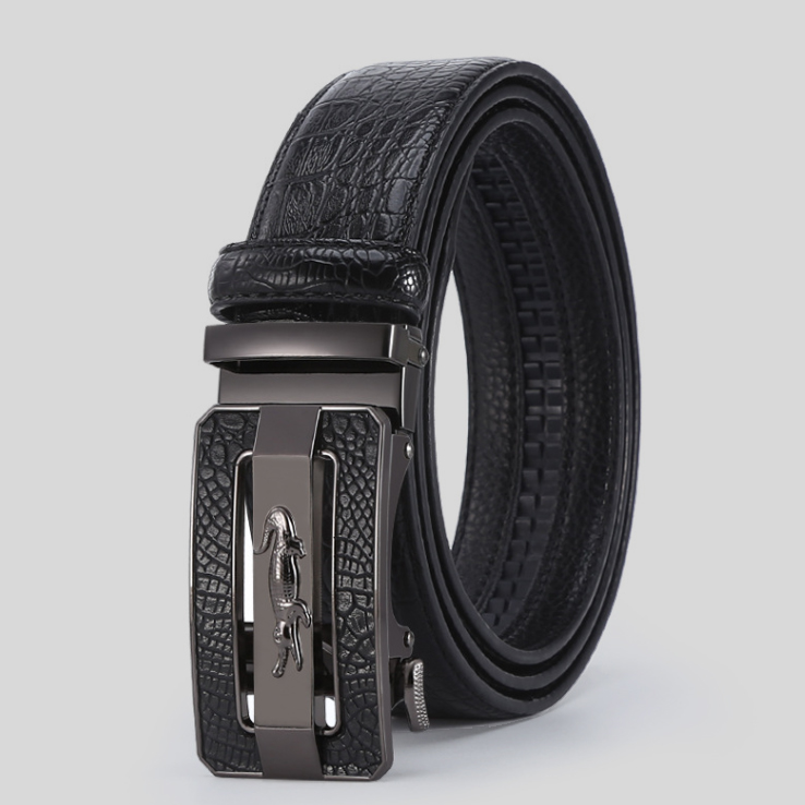 2025 Trendy Business Men’s Casual crocodile Personalized Belt
