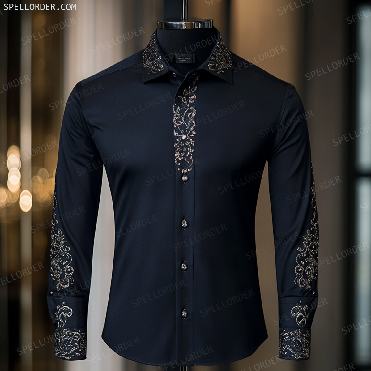 Luxury Premium Business Casual Long Sleeve Shirt High Elasticity 