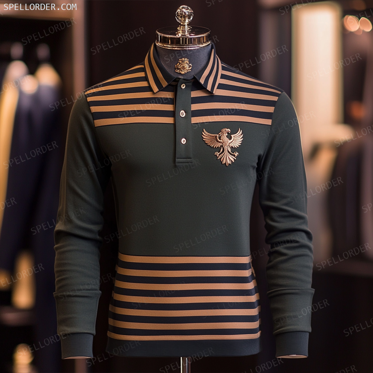 Classic comfortable business leisure vacation Long Sleeve Polo Shirts