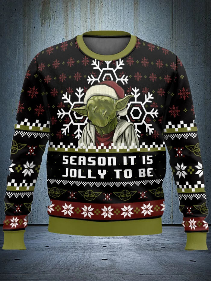 Fun Print Christmas Pullover Sweatshirt