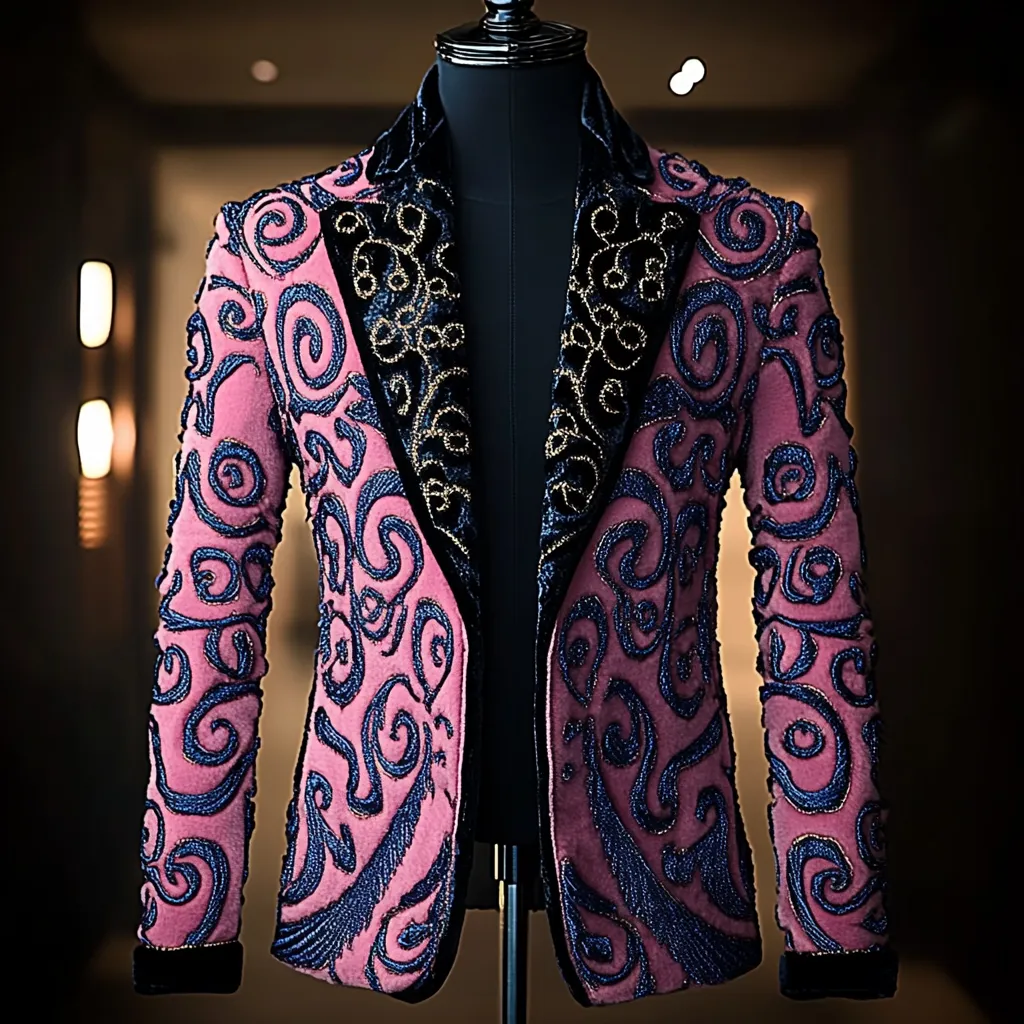 Men's Luxury Business Casual Fashion Blazer Jacket Suit