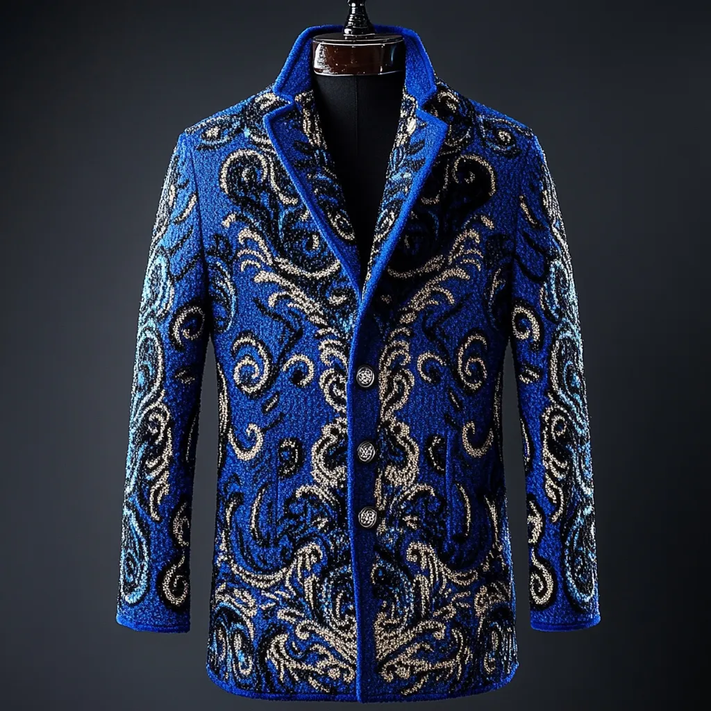 Men's Luxury Business Casual Fashion Blazer Jacket Suit