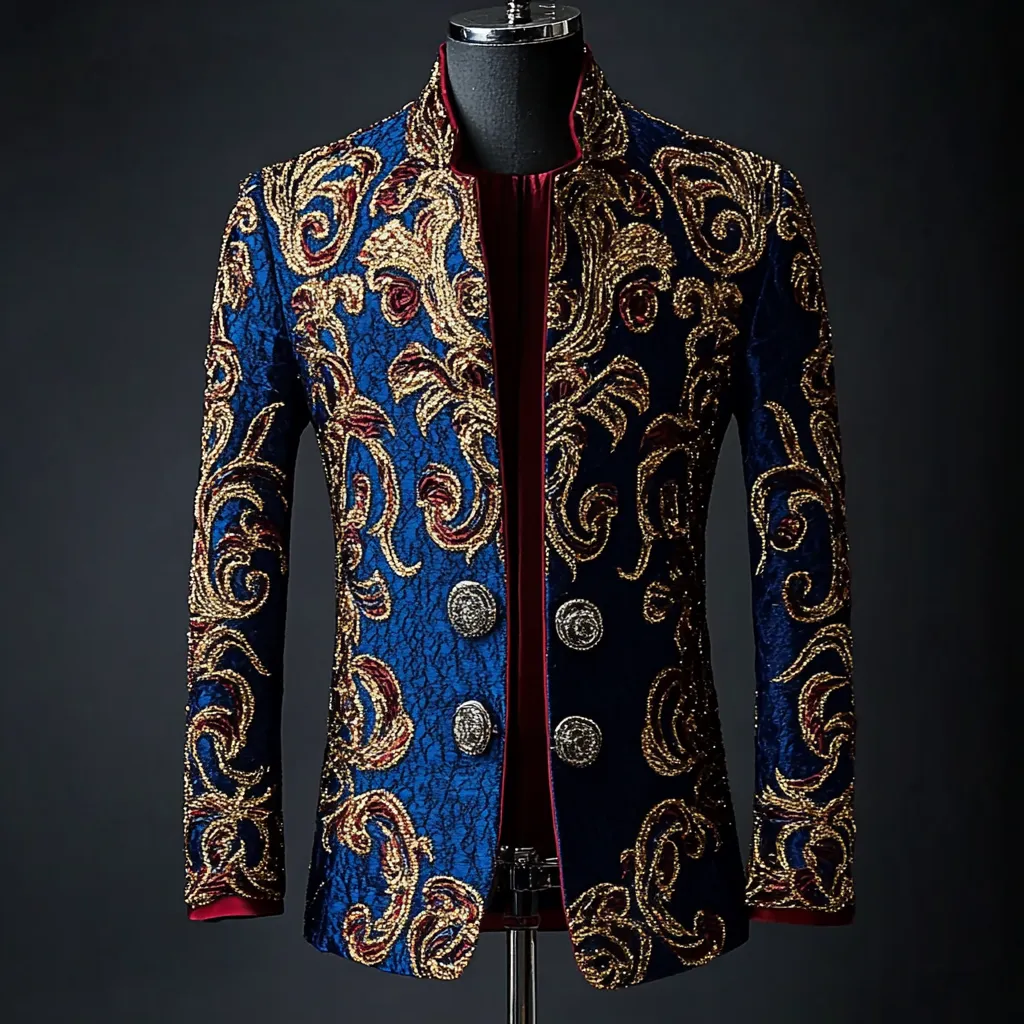 Men's Luxury Business Casual Fashion Blazer Jacket Suit