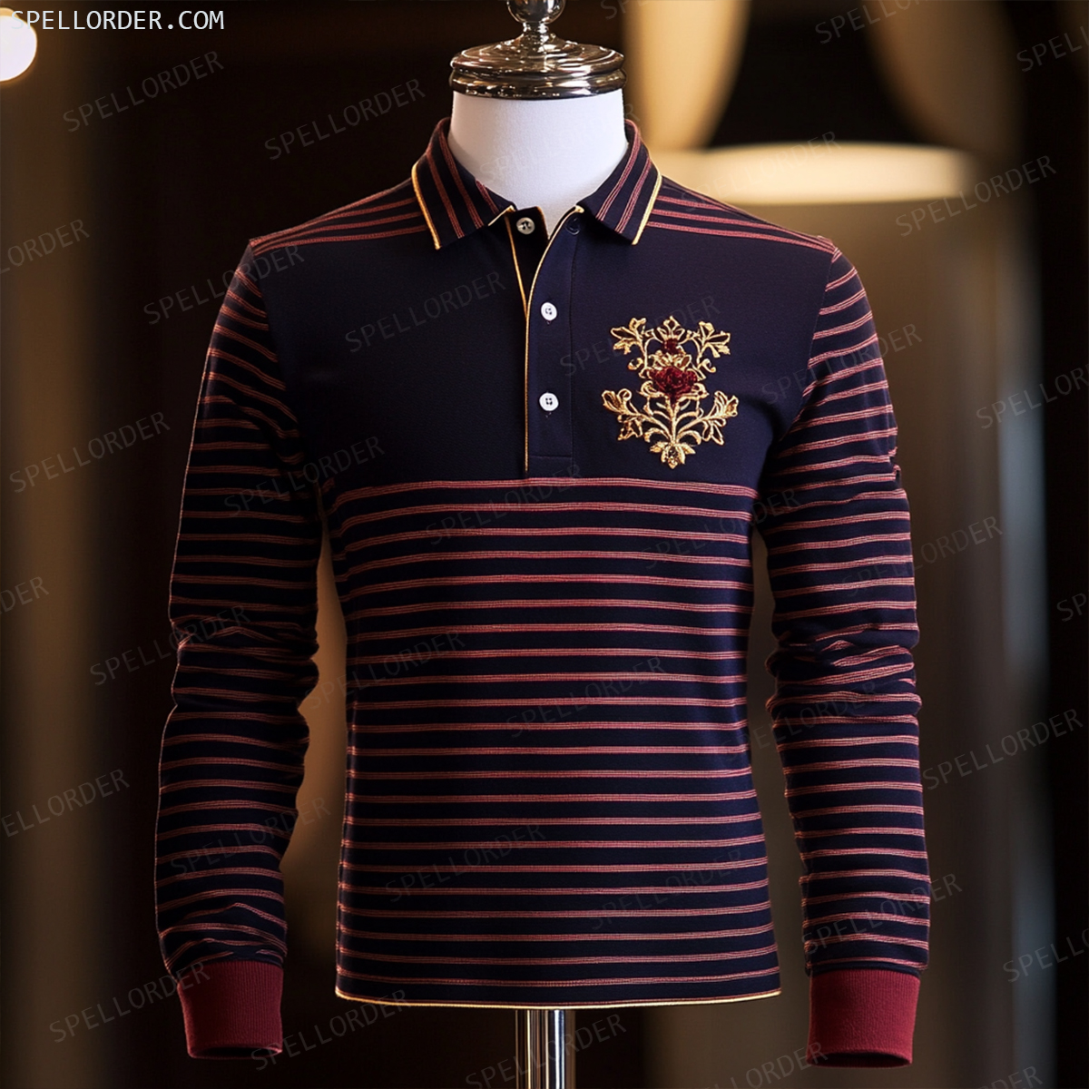 Classic comfortable business leisure vacation Long Sleeve Polo Shirts