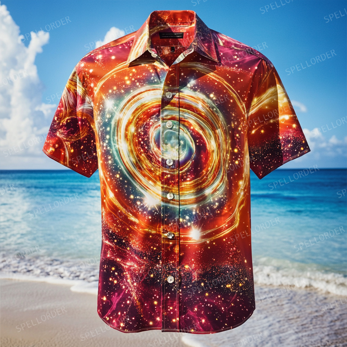 Classic aesthetic design men casual vacation cotton shirt