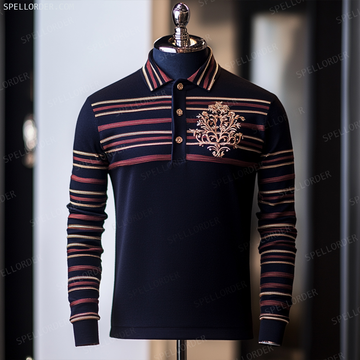 Classic comfortable business leisure vacation Long Sleeve Polo Shirts