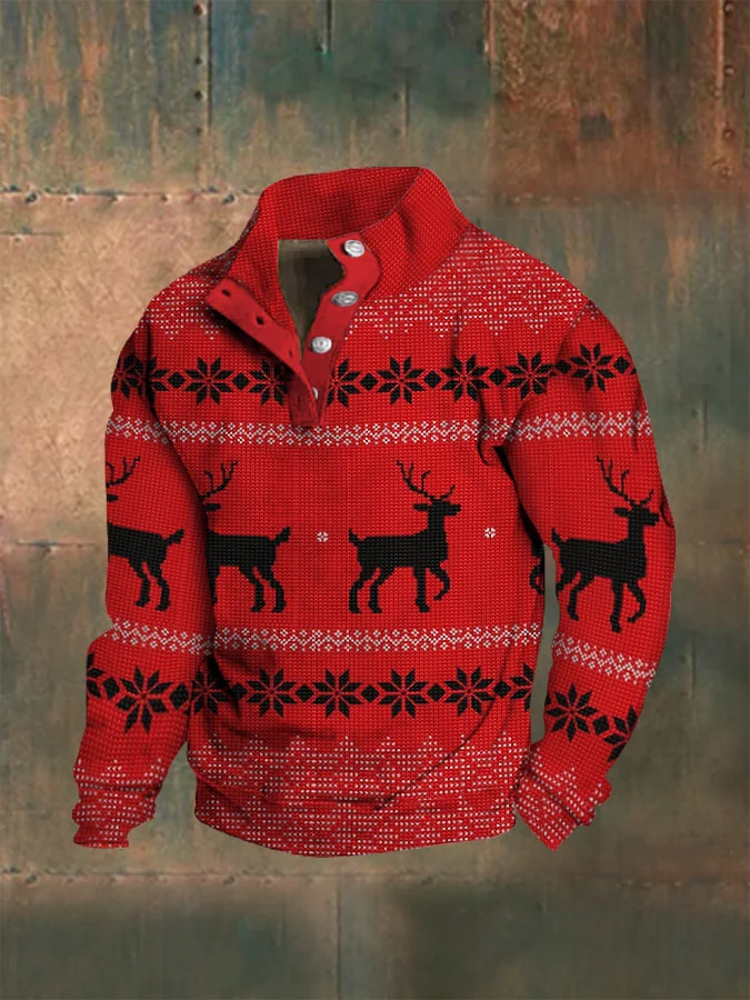 Men's Merry Christmas Printed Sweatshirt