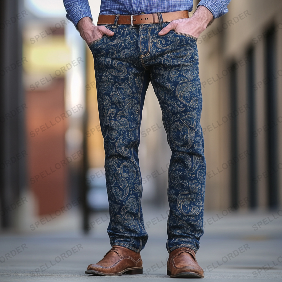 American western style jeans 