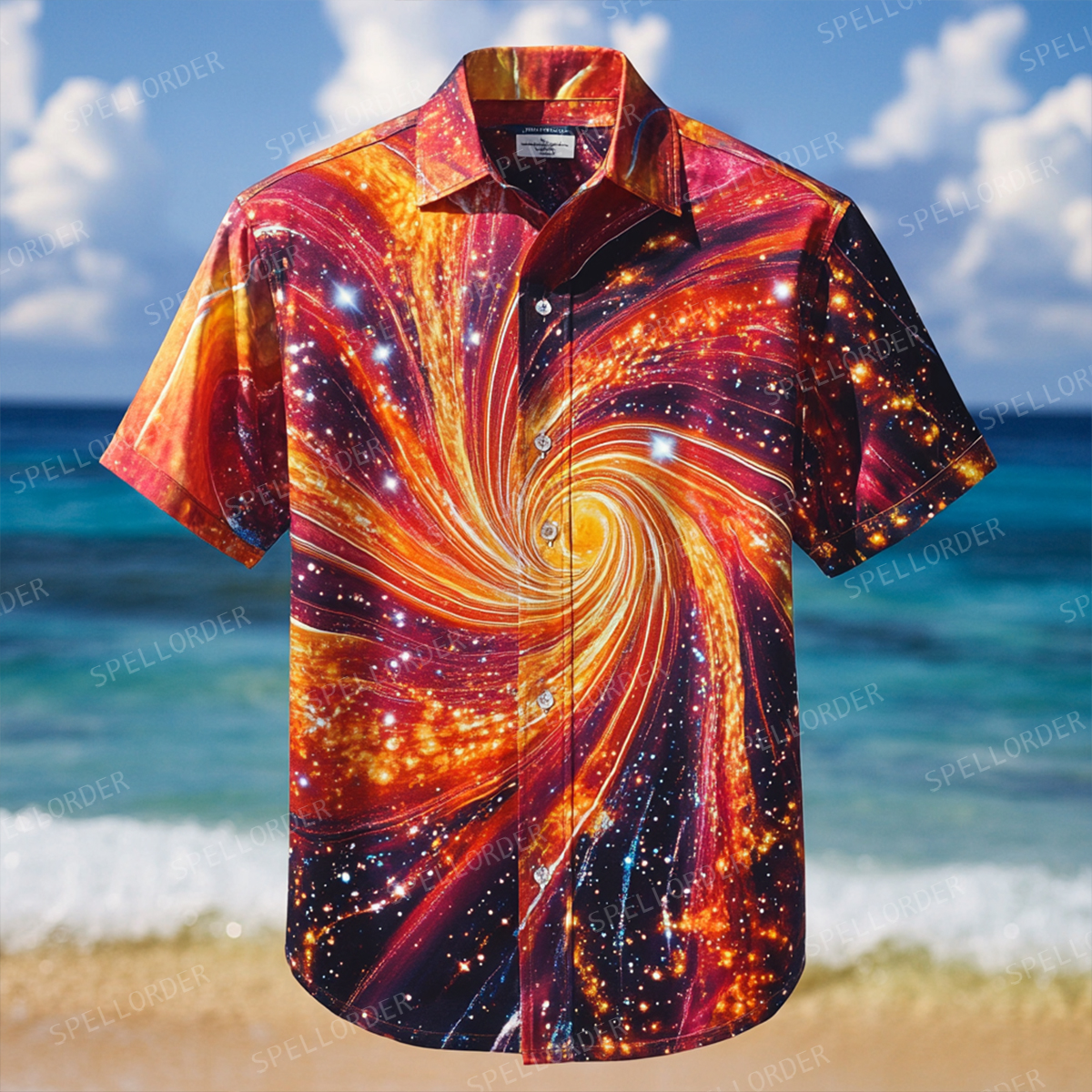 Classic aesthetic design men casual vacation cotton shirt