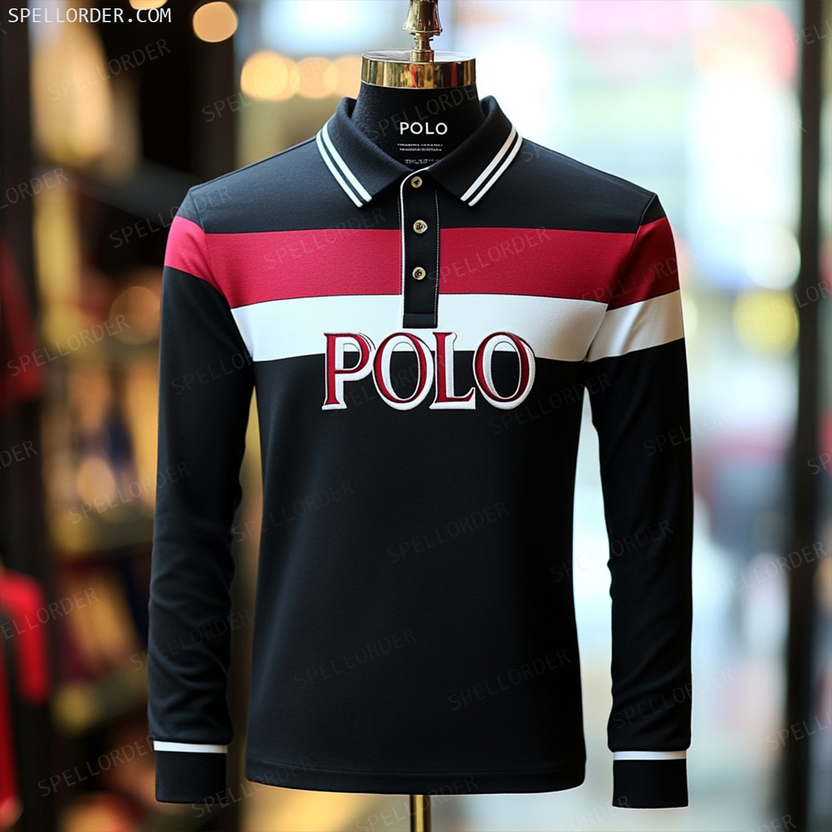 Classic comfortable business leisure vacation Long Sleeve Polo Shirts