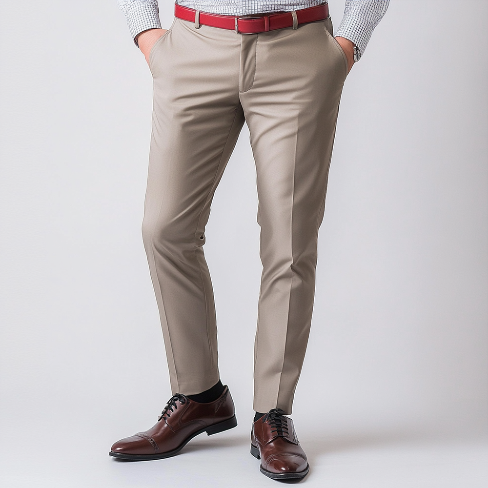 Men's fashion Slim-fit Pants Business Casual Trousers