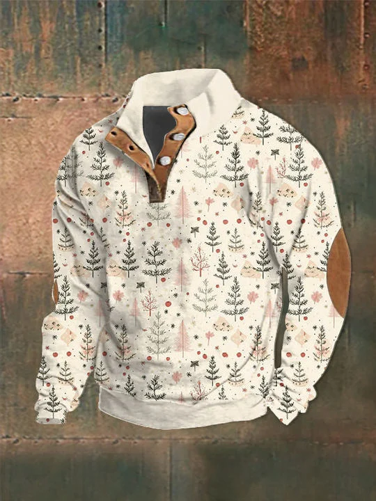 Men's Merry Christmas Printed Sweatshirt
