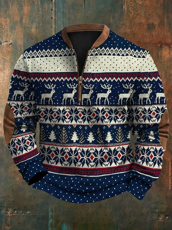 Men's Merry Christmas Printed Sweatshirt