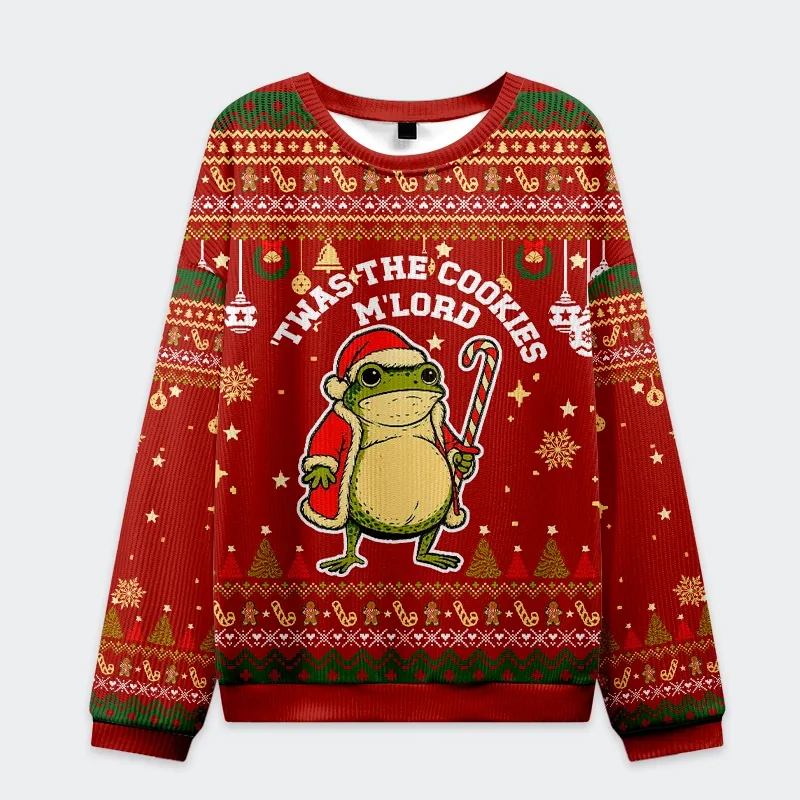 Fun Print Christmas Pullover Sweatshirt