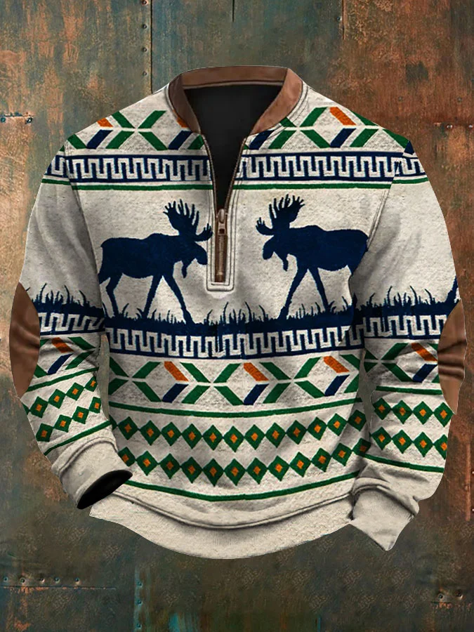 Men's Merry Christmas Printed Sweatshirt