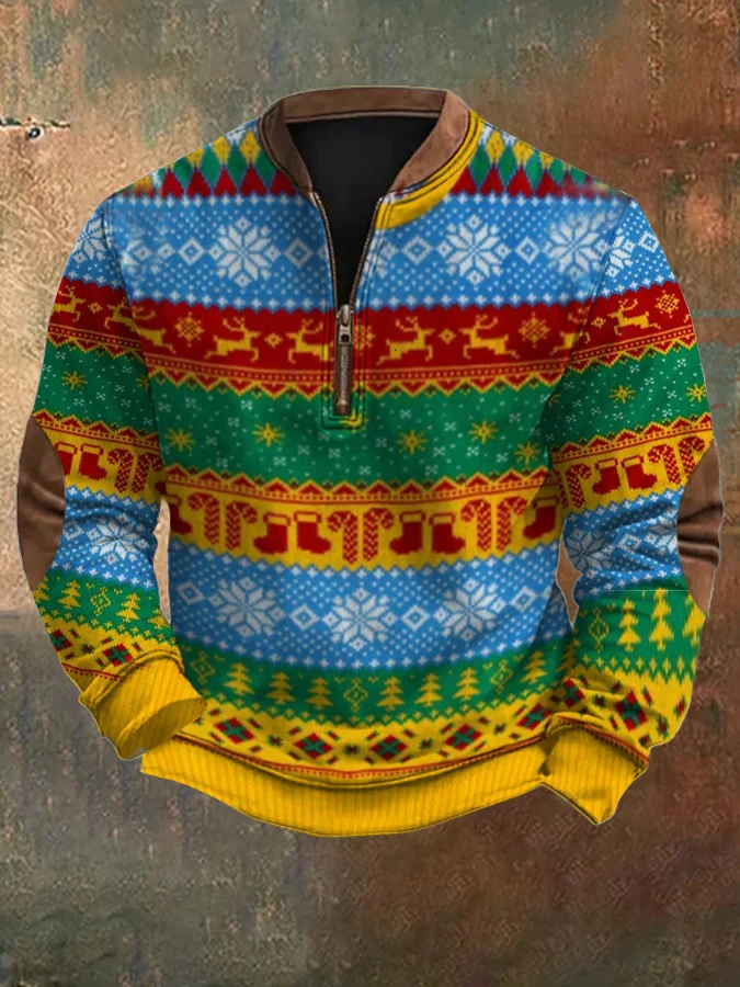 Men's Merry Christmas Printed Sweatshirt