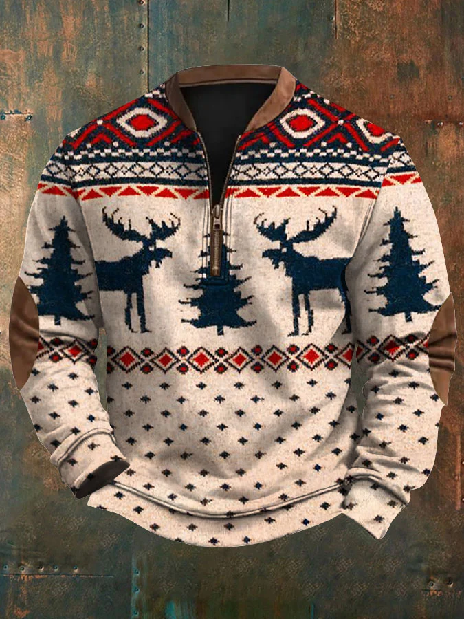 Men's Merry Christmas Printed Sweatshirt