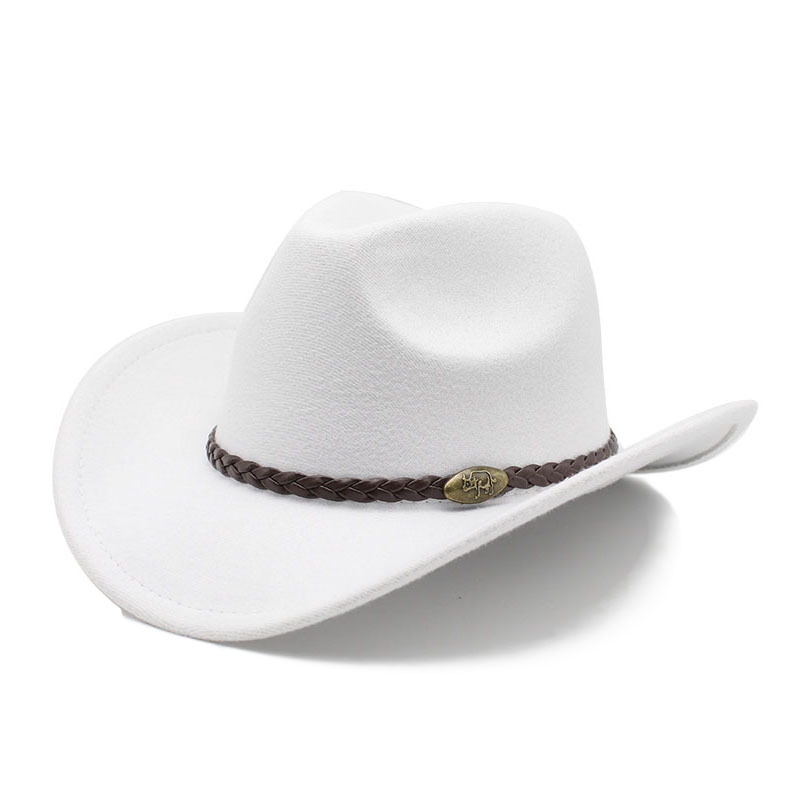 2025 New American western cowboy jazz hat felt hat men's riding outdoor travel hat