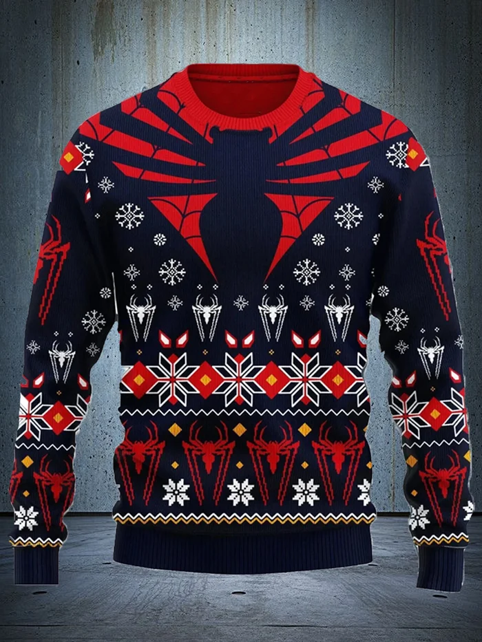 Fun Print Christmas Pullover Sweatshirt