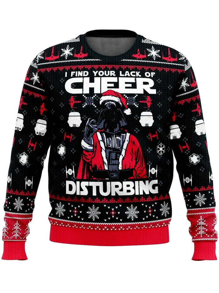 Fun Print Christmas Pullover Sweatshirt