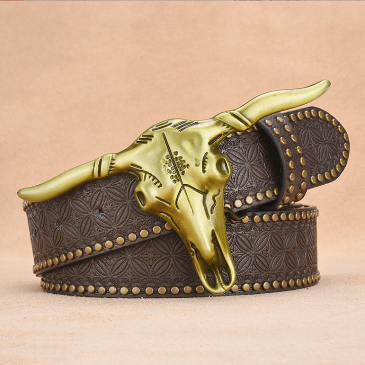 2025 Trendy Retro Men’s Western Denim Belt