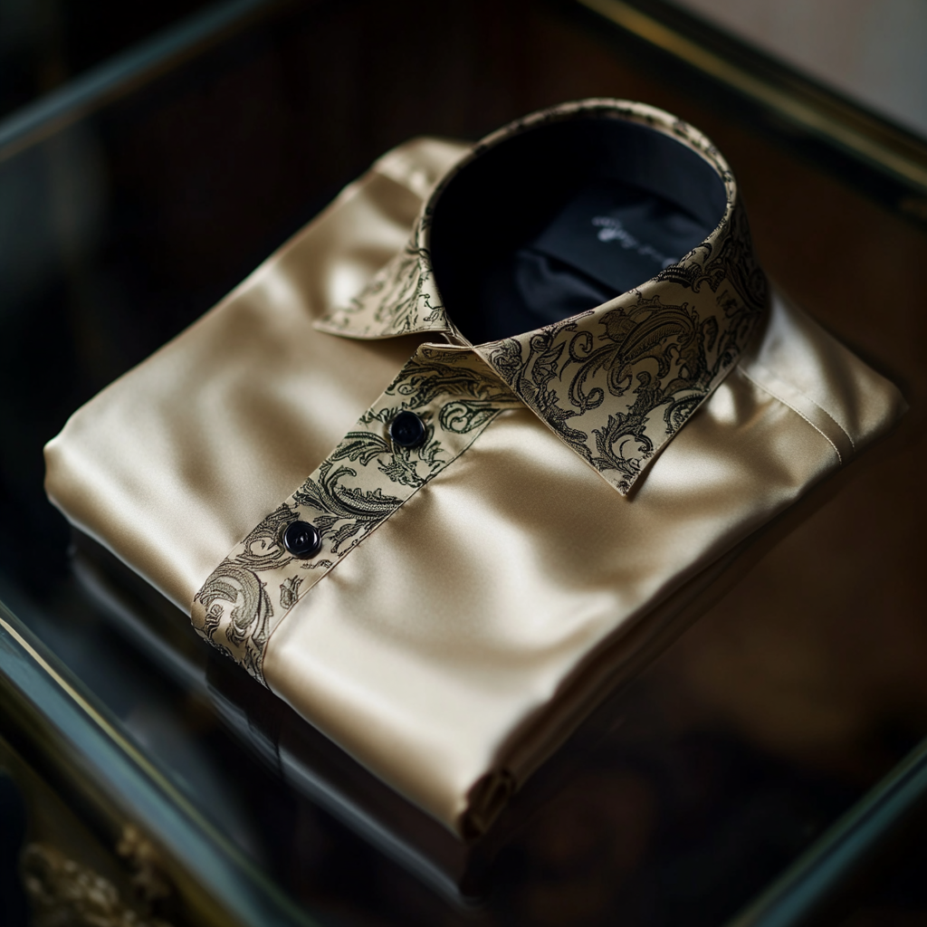 Exclusive Custom Designed Paisley Pattern Long Shirts-100% Good Quality High Elasticity 