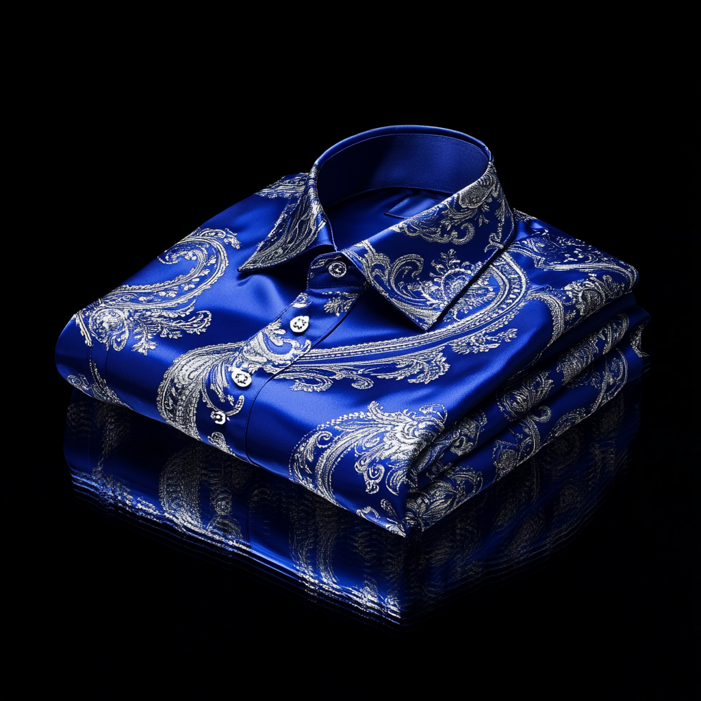 Exclusive Custom Designed Paisley Pattern Long Shirts-100% Good Quality High Elasticity 